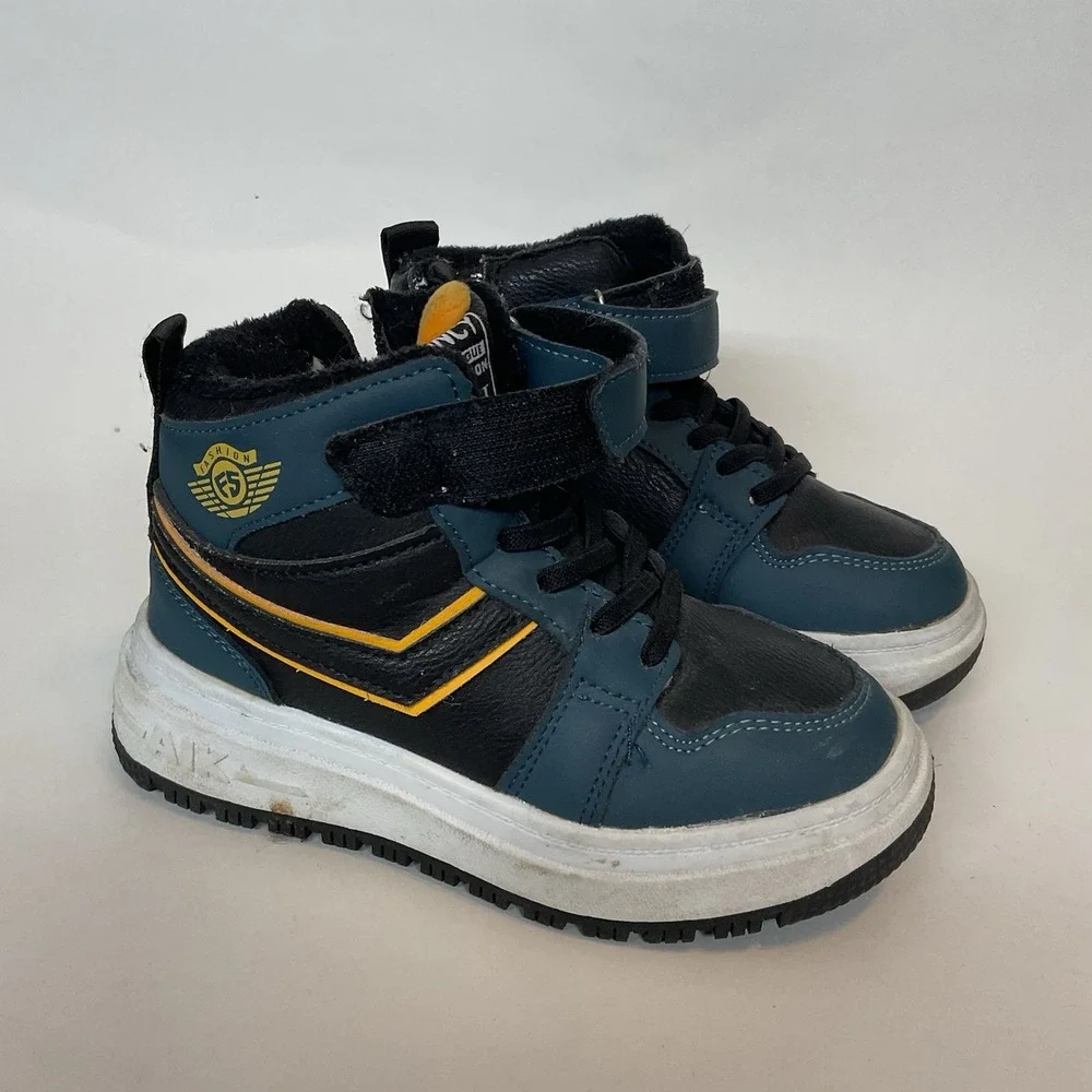 Kids Youth Novice High Winter Snow Boots Kids Size 12 (28)‎ Teal Yellow Black